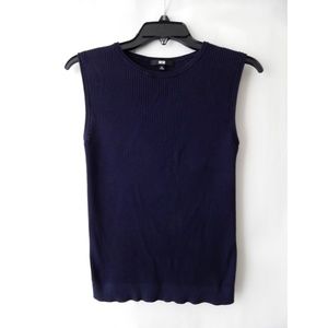 Uniqlo Navy Sleeveless Knit Sweater